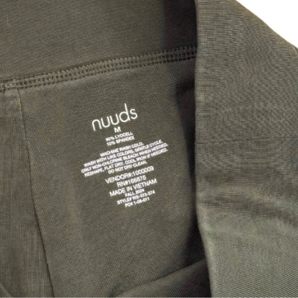 Nuuds FULL SET Original Biker Short and Oversized T-Shirt Darkest Olive‎ Medium - Picture 12 of 14